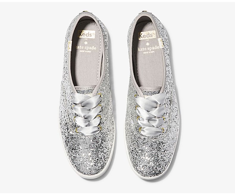 Silver on sale glitter keds